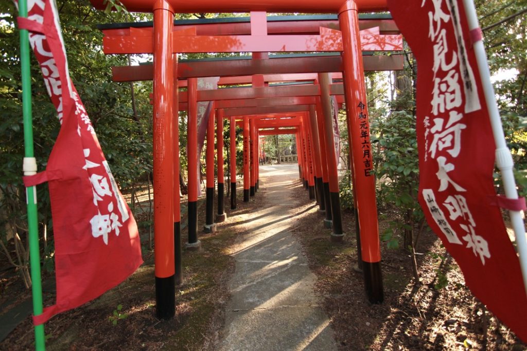 Senbon Torii gate at Higashi-Fushimi Inari Shrine