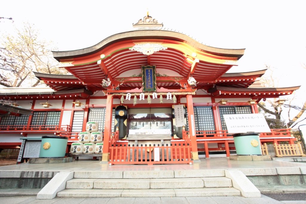 The shrine of Higashi-Fushimi Inari Shrine