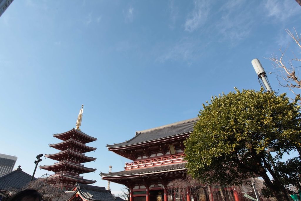 Five-storied pagoda and Hozomon